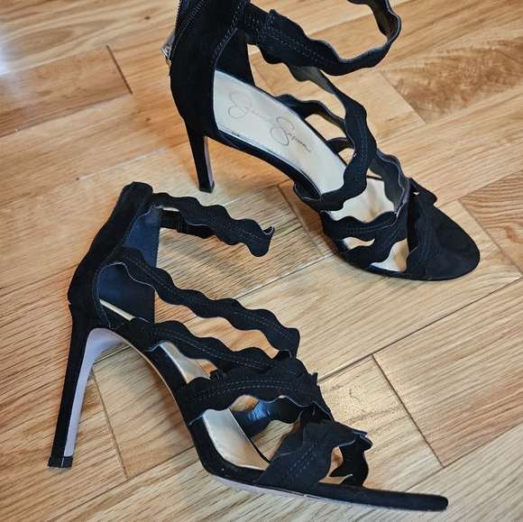 GENUINE SUEDE JESSICA SIMPSON HEELS SIZE 10 - Picture 3 of 8